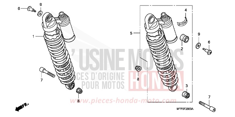 KISSEN, HINTEN von CB1300 Super Bold'or ABS PEARL SUNBEAM WHITE (NHA66KF) von 2009